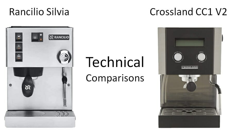 Rancilio Silvia vs Crossland CC1 Comparison